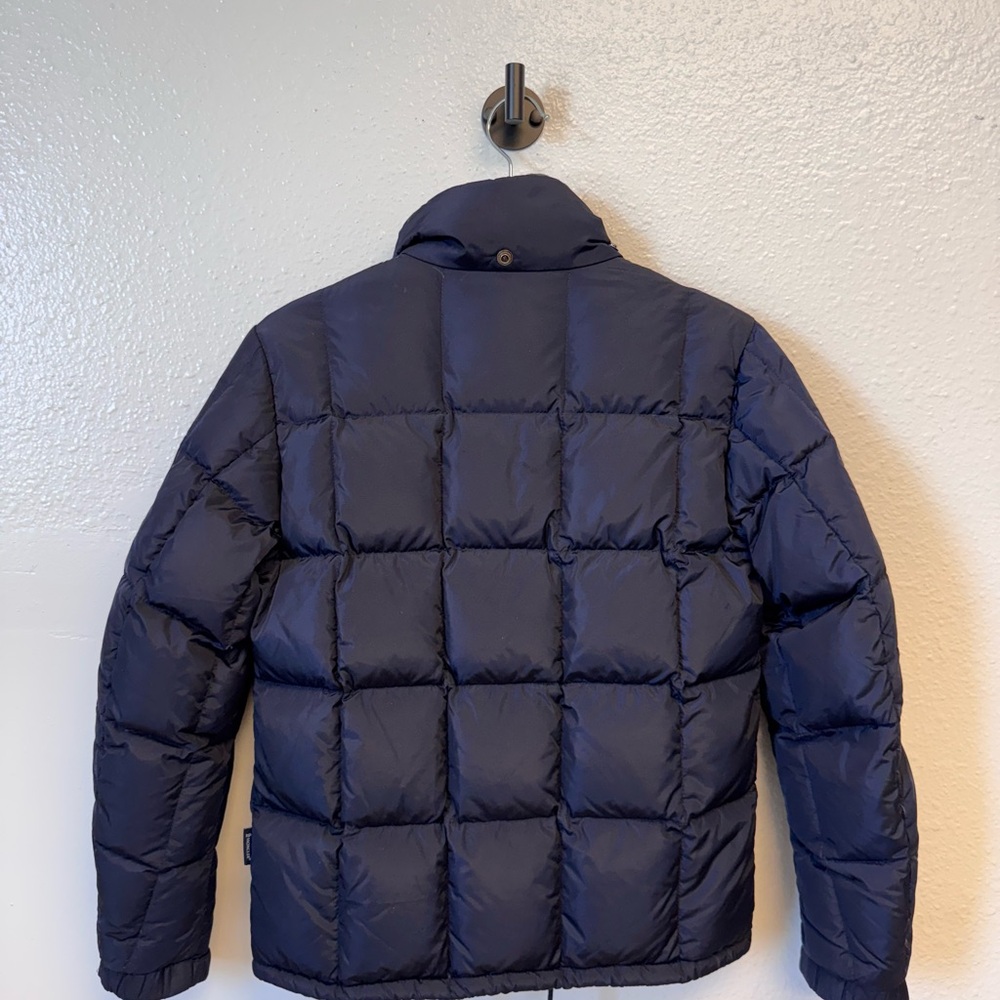 MONCLER NAVY PUFFER JACKET - Picture 4 of 5